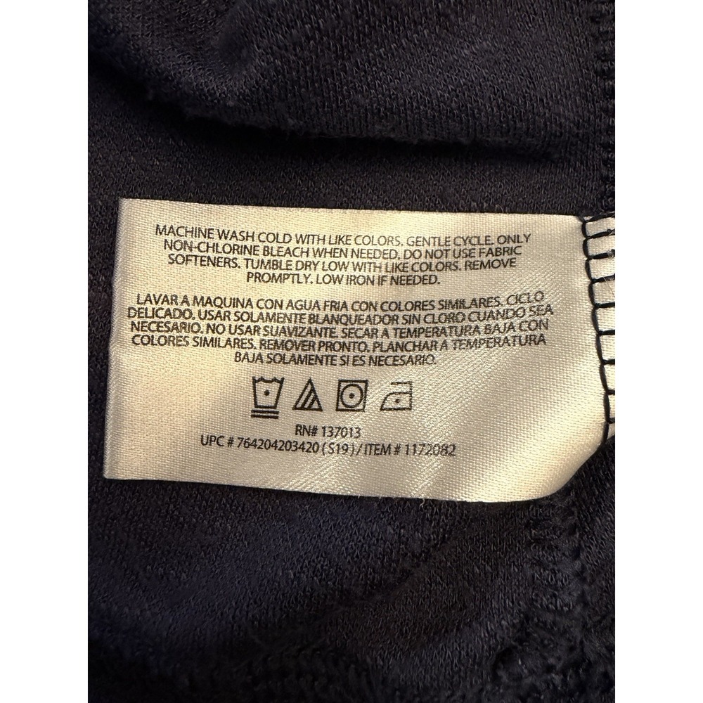 Orvis Classic Collection Men's Blue Rayon/Poly Knit Logo Crew Neck Pullover  L - Picture 4 of 8